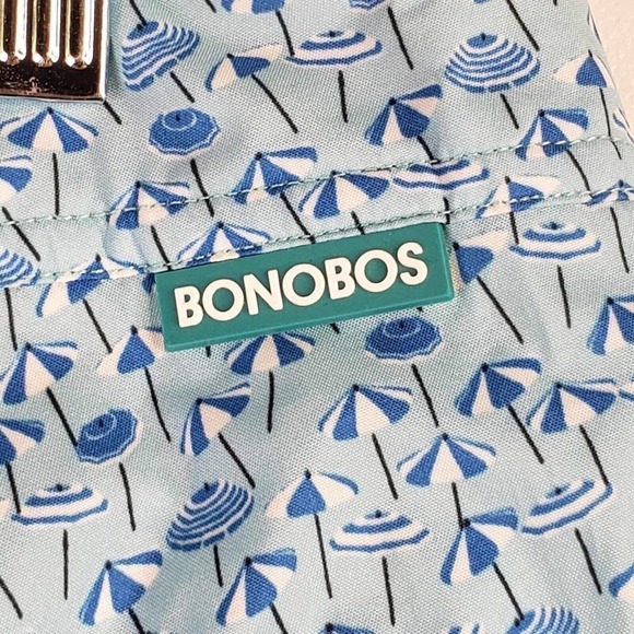 Bonobos Men's Swim Shorts Size 32 X 9 Blue Novelty Umbrella Print Board Surf - Picture 9 of 11